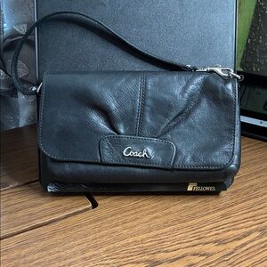 Coach Black Leather Bag
